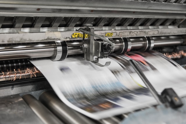 paper being printed